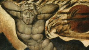 Cover illustration of Insensatez by Horacio Castellanos Moya: The Body of Abel Found by Adam and Eve (1826) by William Blake. Tate Gallery, London/Art Resource, New York