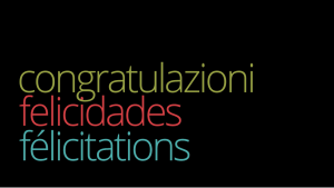 Congratulations
