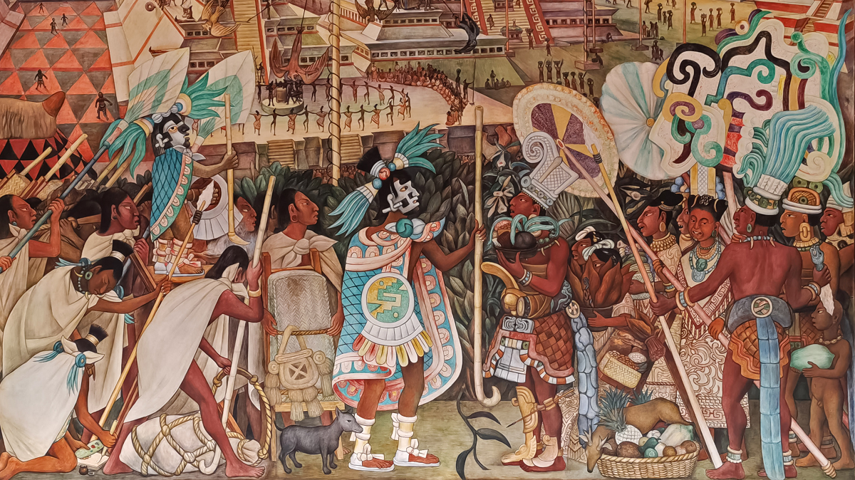 История се. Теночтитлан фрески. Диего Ривера Теночтитлан. Мексиканская монументальная живопись. Человек на распутье Диего Ривера фреска.