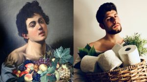 Image credits: Recreation of Michelangelo Merisi da Caravaggio’s “Boy With a Basket of Fruit” (1593) by Francesco De Grazia.